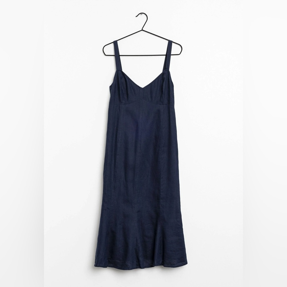 Ralph Lauren 100%Linen Navy Dress